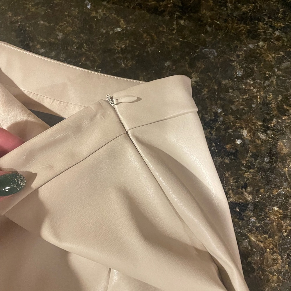Faux Leather Midi Skirt - Picture 6 of 11